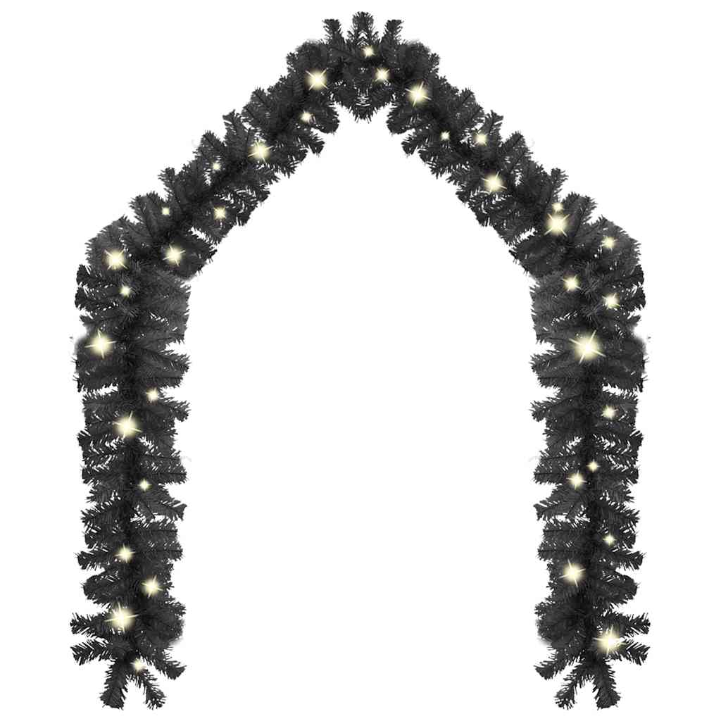 Vidaxl Ghirlanda di Natale con luci a LED 20 m nere