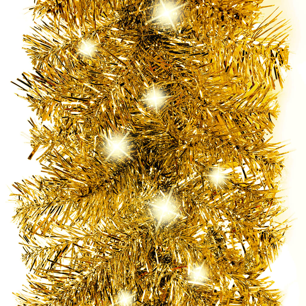 Guirnaldas navideñas de Vidaxl con luces LED de 20 m de oro
