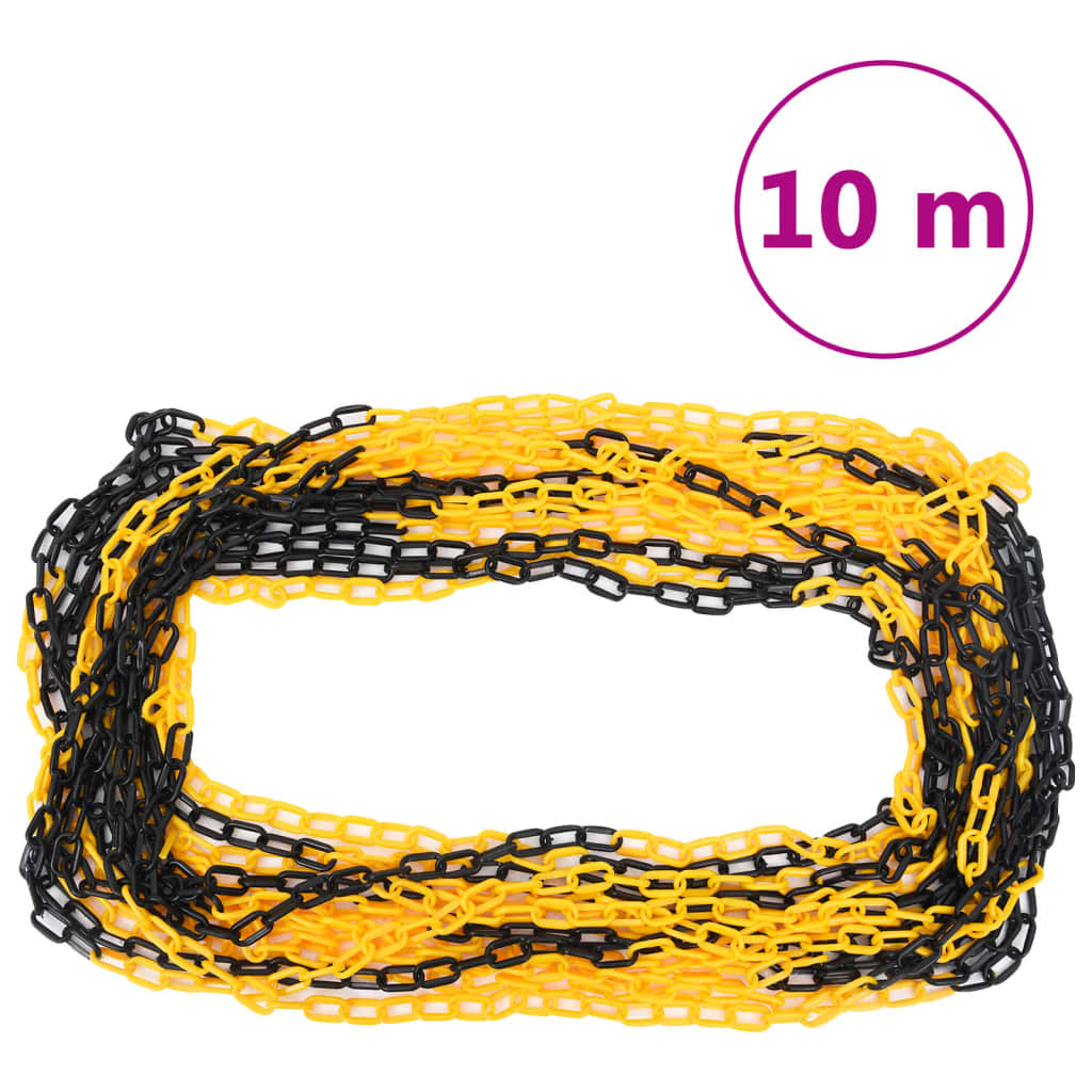 Vidaxl Chain Post Set con cadena de plástico 10 m