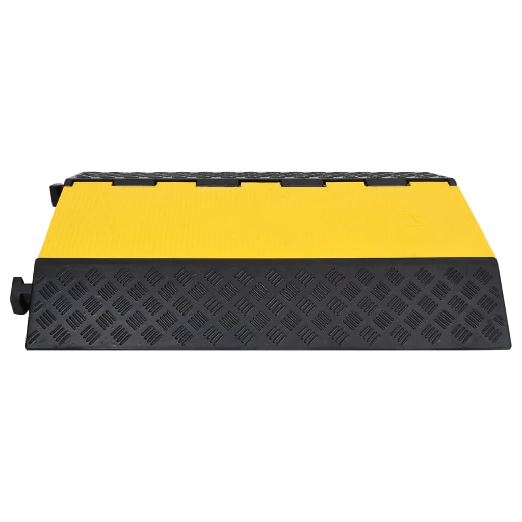 Umbral del protector de cable de Vidaxl con 2 túneles de 90 cm de goma