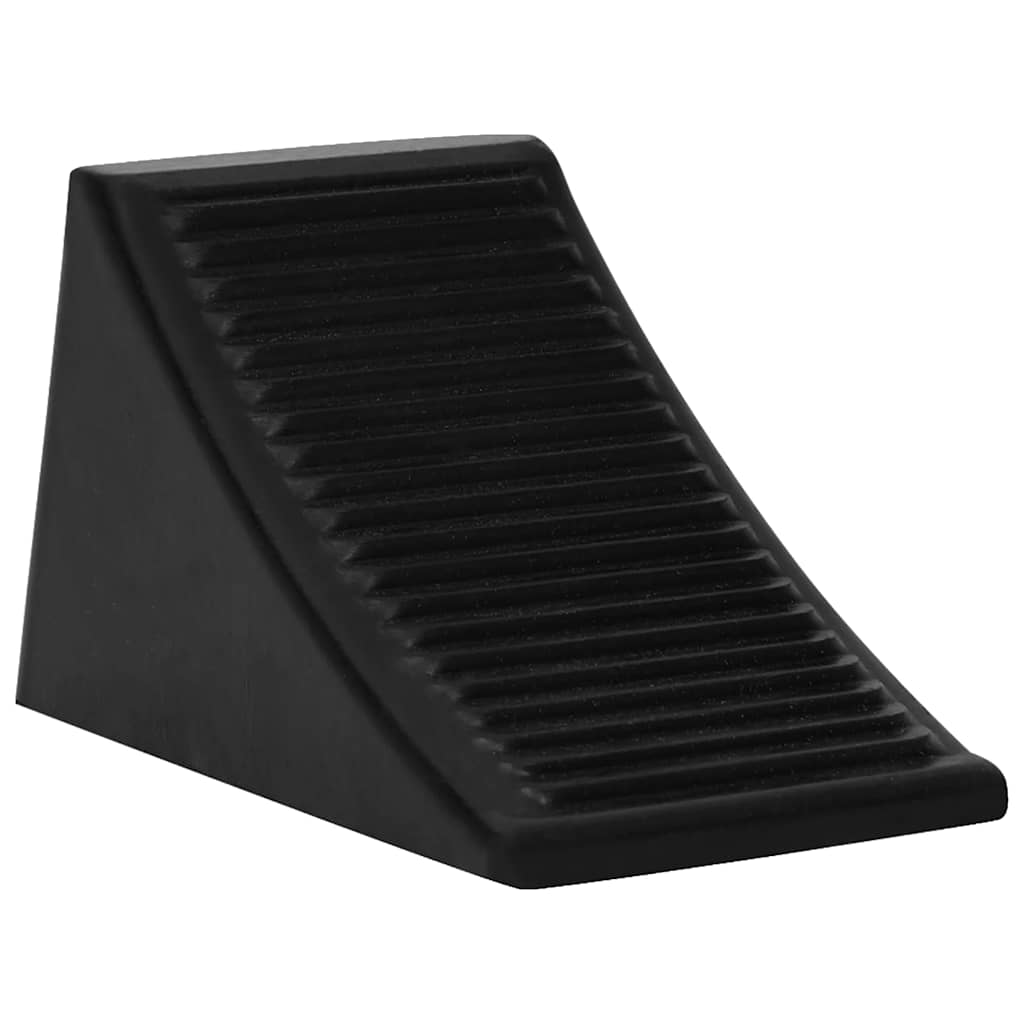 Bloques de rueda Vidaxl 4 PCS 16x9x9 cm de goma