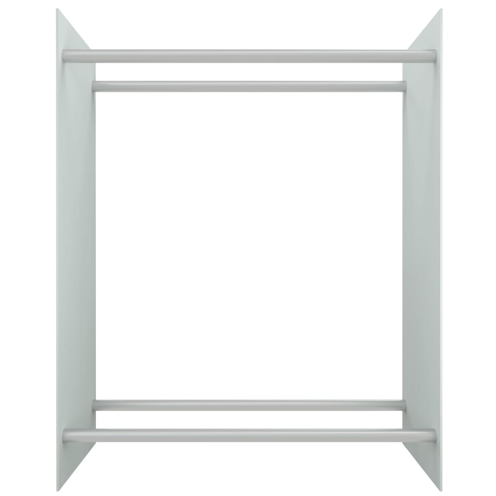 Vidaxl Chimenea Trek 80x35x100 cm de vidrio endurecido blanco