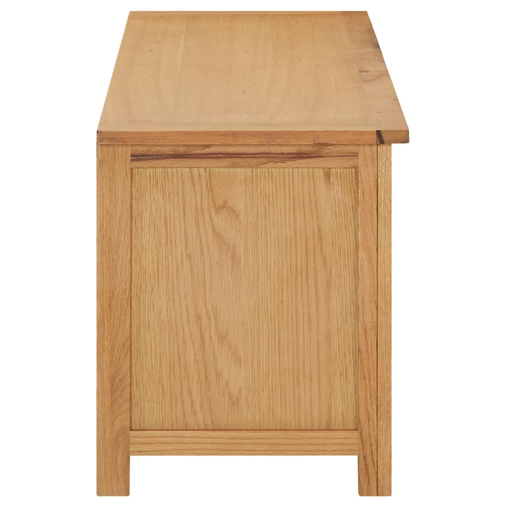 Vidaxl Shoe Rack 114x37x45 cm de roble sólido