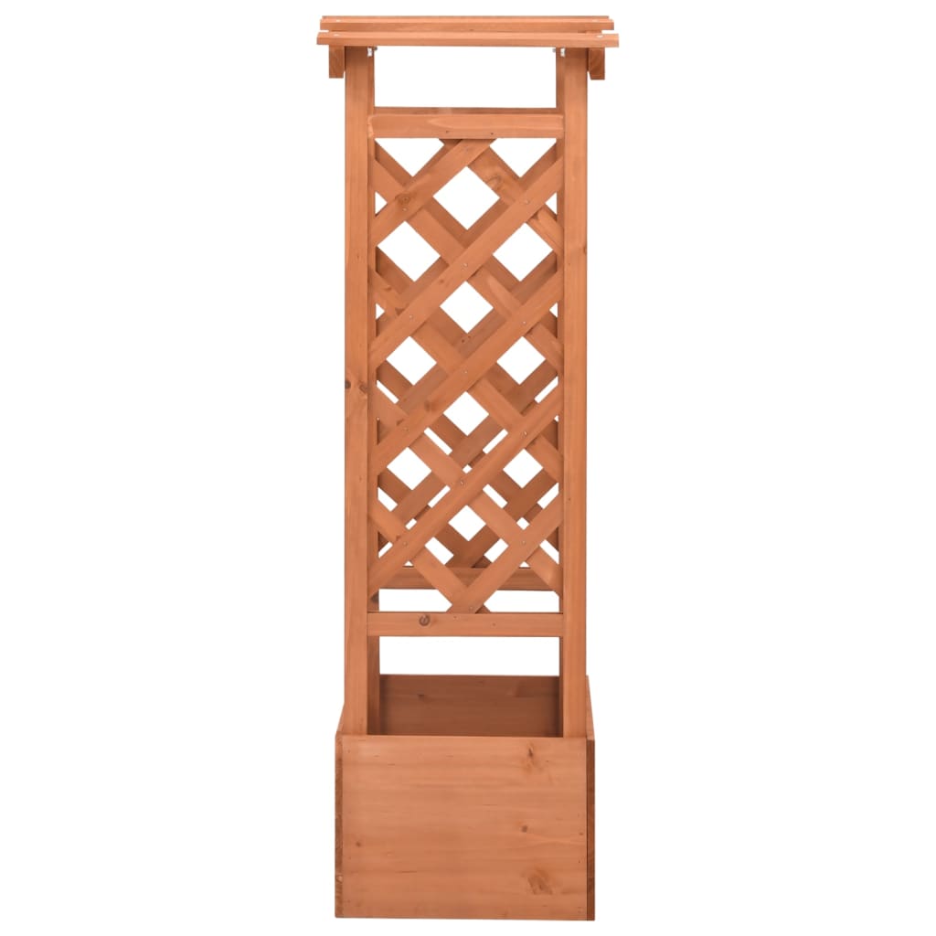 Vidaxl Latwerkplantenbak con Arch 49x39x117 cm Vurenhout