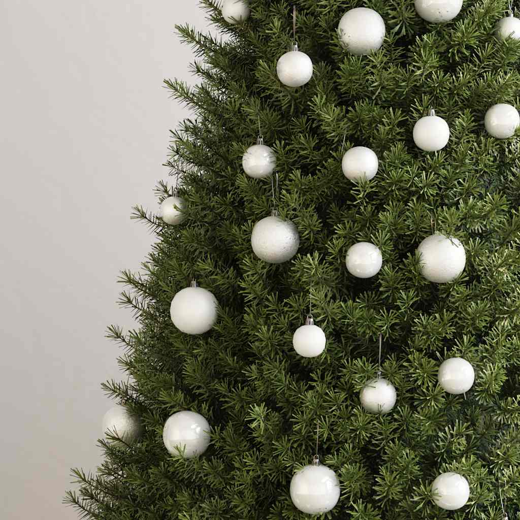 Vidaxl Set di palline di Natale da 100 pezzi bianco