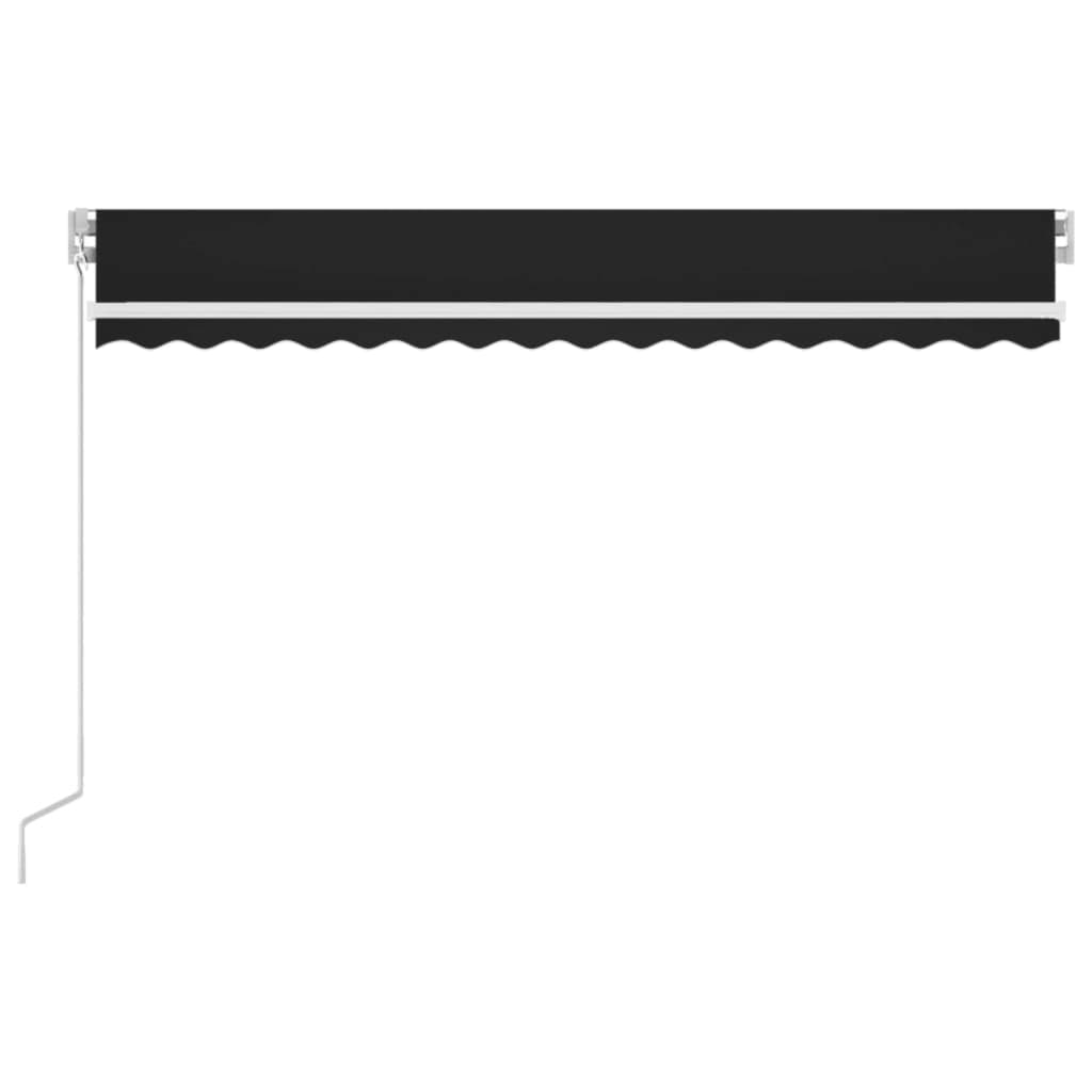 Vidaxl Luifel estendibile manualmente con colore antracite a LED 400x300 cm