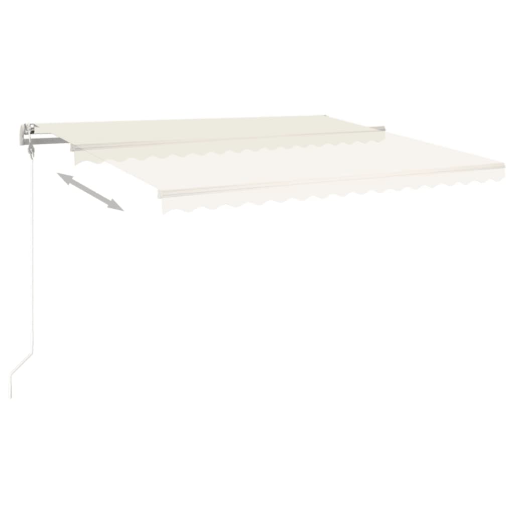 Vidaxl Luifel extiende automáticamente 450x350 cm de crema
