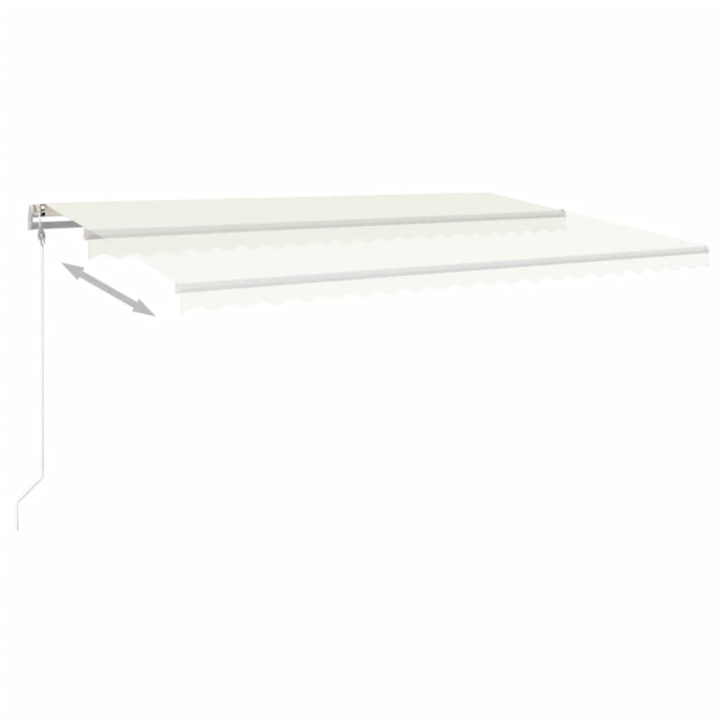 Vidaxl Luifel estende automaticamente la crema da 500x350 cm