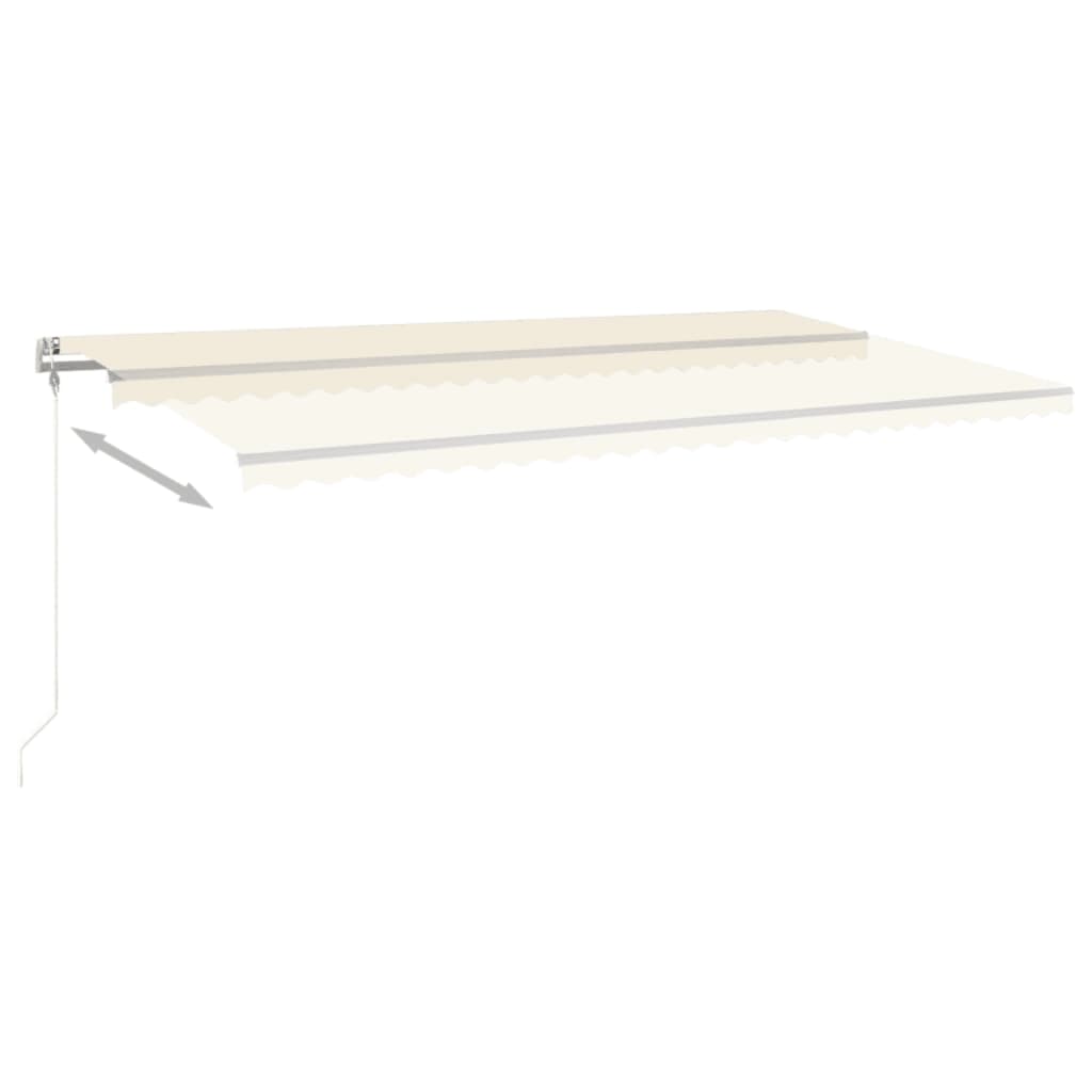 Vidaxl Luifel estende automaticamente la crema da 600x350 cm