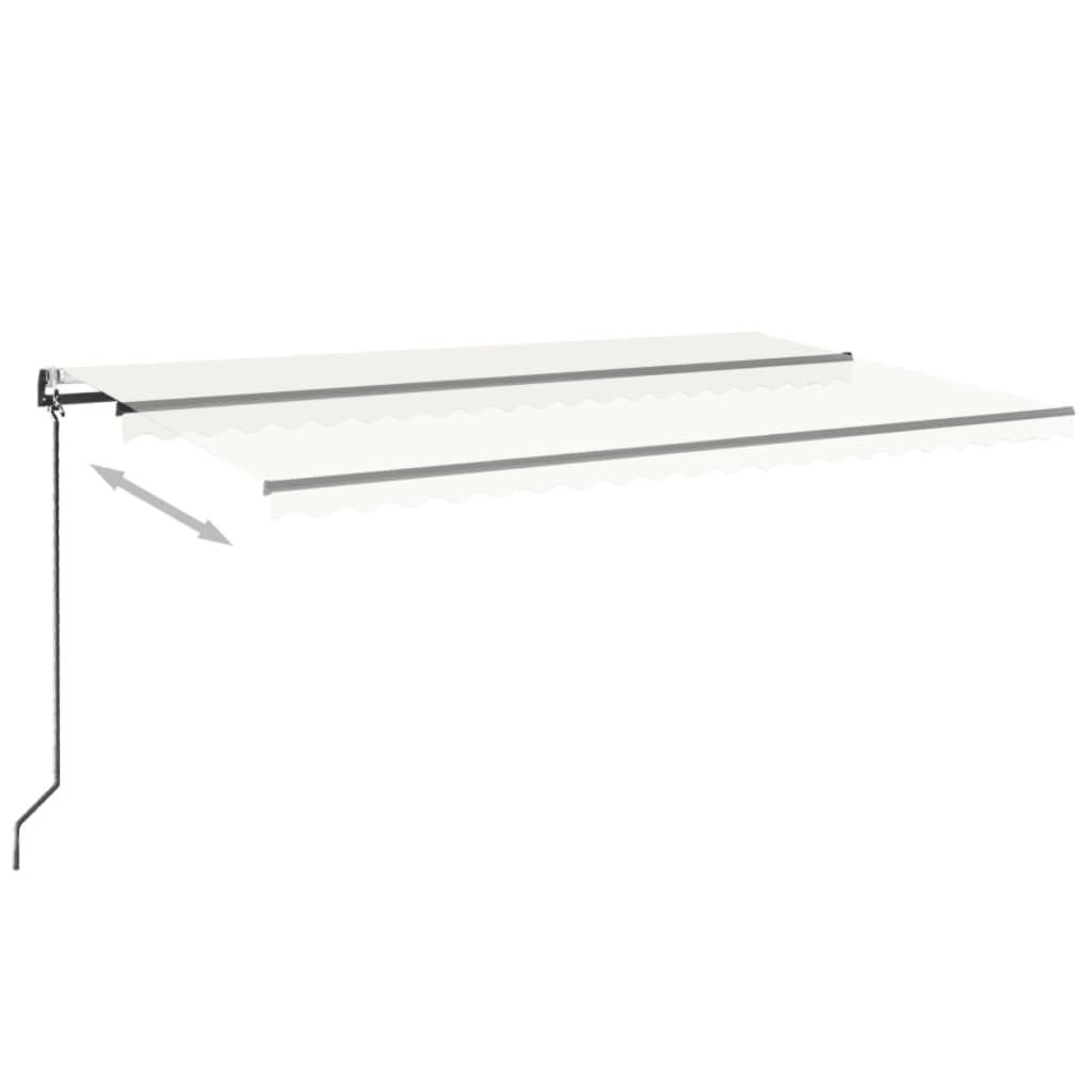Vidaxl Luifel estende automaticamente la crema da 500x300 cm
