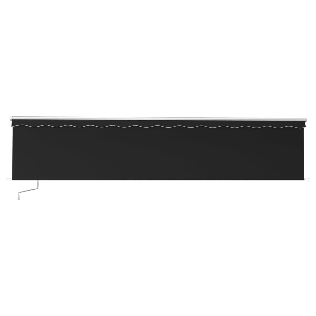 Vidaxl Luifel estendibile manualmente con LED a rullo 6x3 M antracite