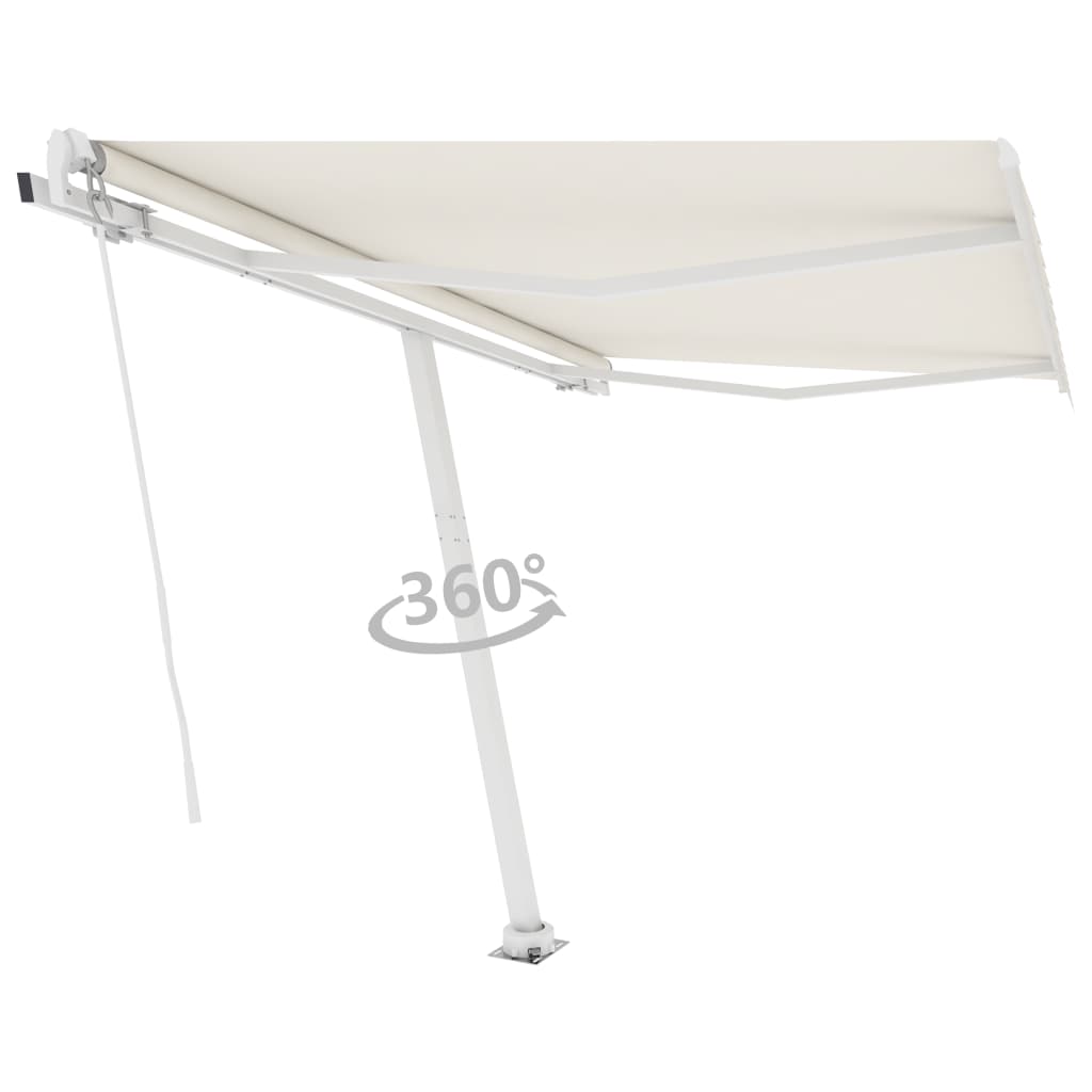 Vidaxl Luifel distaccato manualmente estende una crema da 300x250 cm