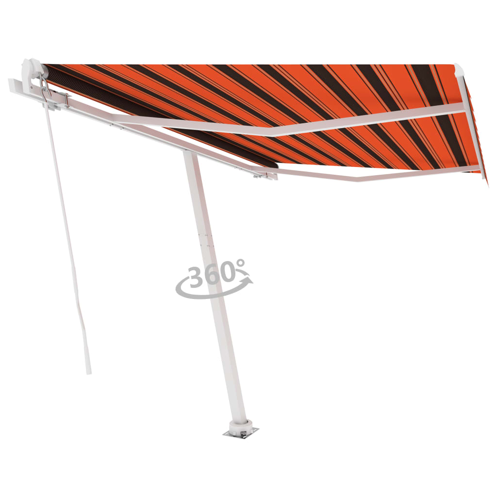 Vidaxl Luifel separado se extiende manualmente 300x250 cm de color naranja