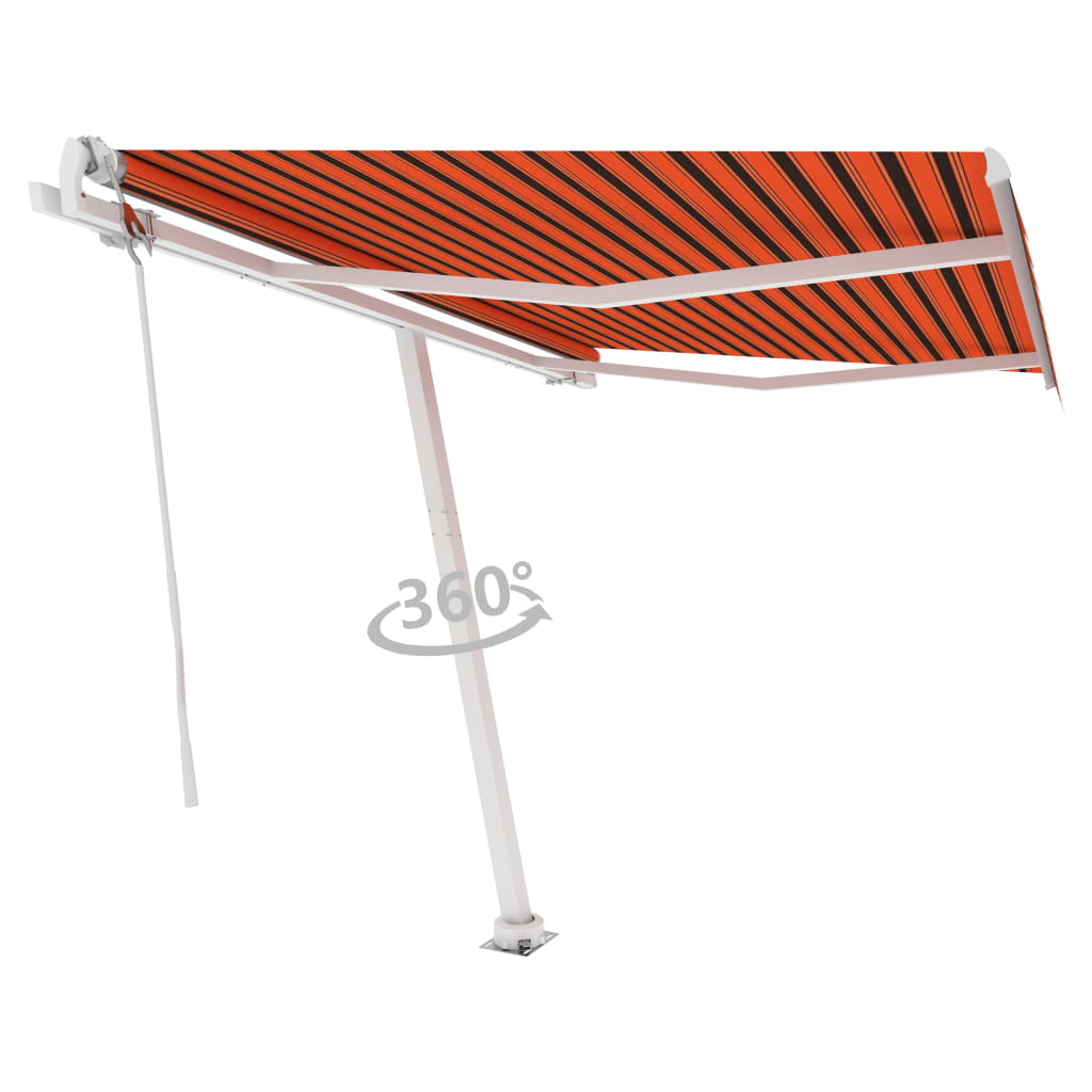 Vidaxl Luifel Free -Free Automatic 350x250 cm naranja y marrón
