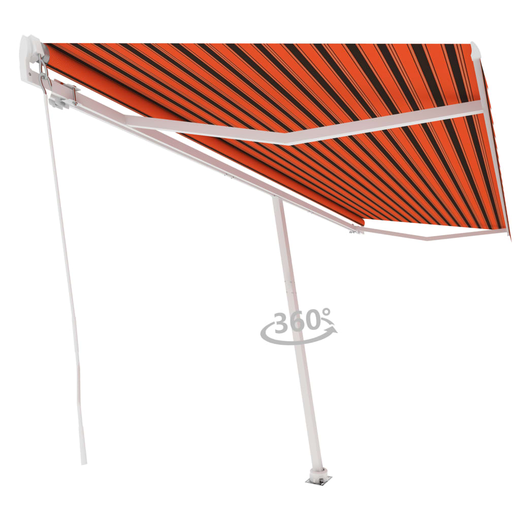 Vidaxl Luifel separado se extiende manualmente 500x300 cm de color naranja