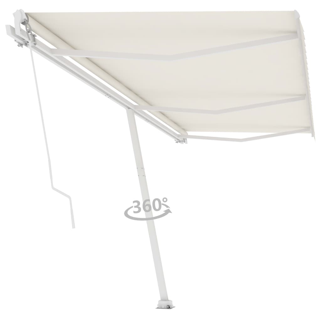 Vidaxl Luifel distaccato manualmente estende una crema da 600x350 cm
