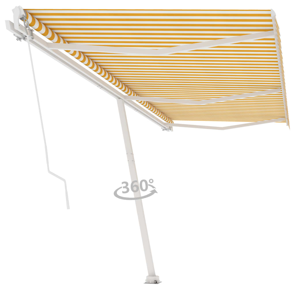 Vidaxl Laifel separado manualmente extrae 600x350 cm amarillo y blanco