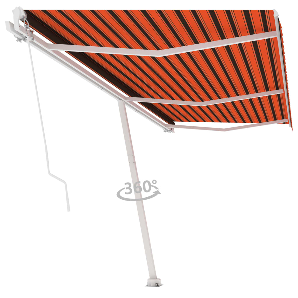 Vidaxl Laifel staccato manualmente estrarre 600x350 cm arancione marrone