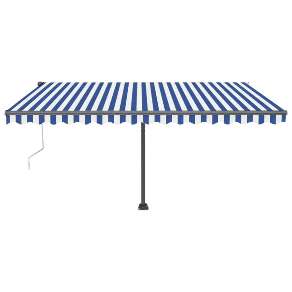 Vidaxl Luifel Free Free -Free Automatic 450x300 cm azul y blanco