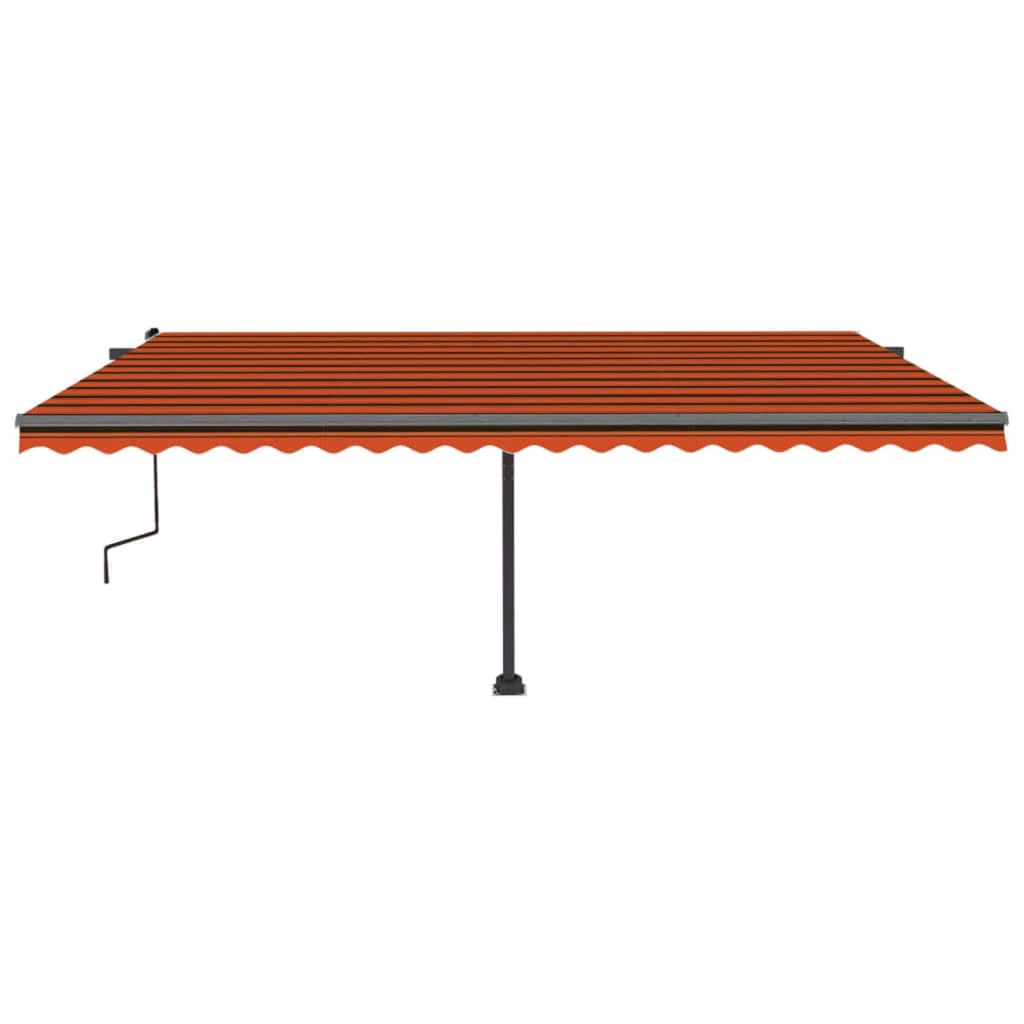 Vidaxl Luifel separado se extiende manualmente 500x300 cm de color naranja