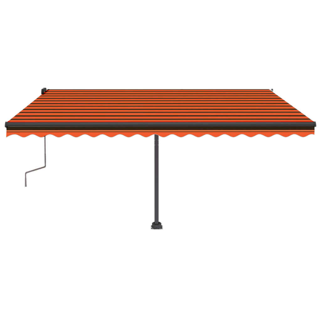 Vidaxl Luifel separado se extiende manualmente 400x350 cm de color naranja