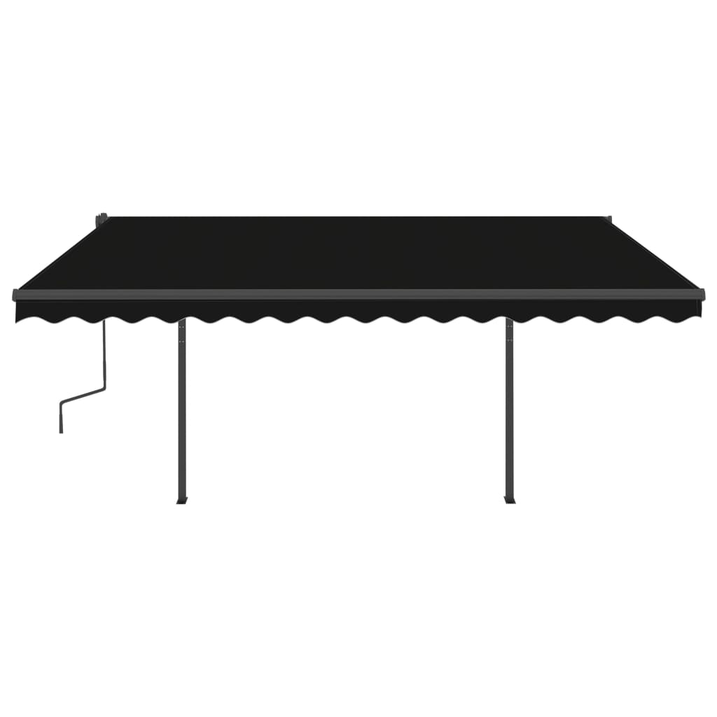 Vidaxl Luifel se puede extender manualmente con LED 4.5x3.5 M -Colored