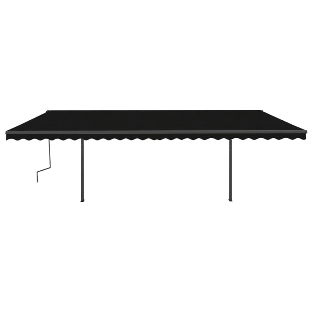 Vidaxl Luifel Automático con Color antracita de 6x3.5 m de LED y viento