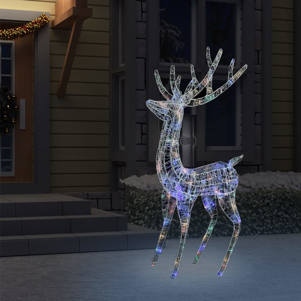Vidaxl Decoración navideña Reindeer 250 LED ACRYLICA MILICORIO DE 180 CM