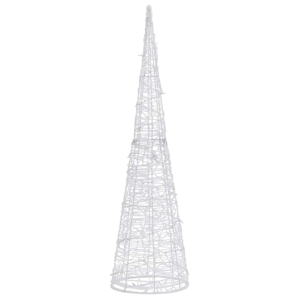 Vidaxl cono leggero a LED decorativo blu 90 cm acrilico