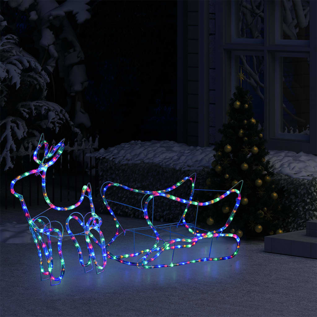 Vidaxl Decoration Reindeer e Slee 252 LED