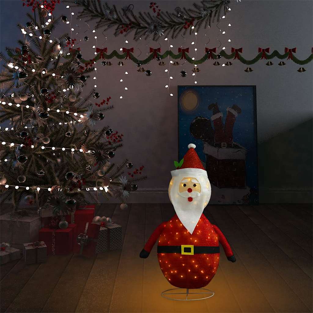 Vidaxl Santa Decorativa LED de 60 cm de tela de lujo