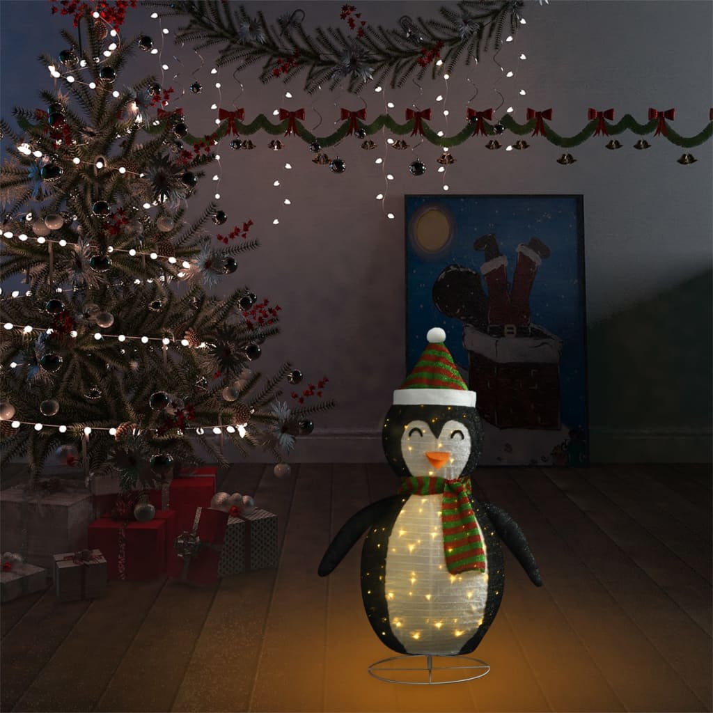 Vidaxl Christmas Penguin Decorative LED 60 cm Tessuto di lusso