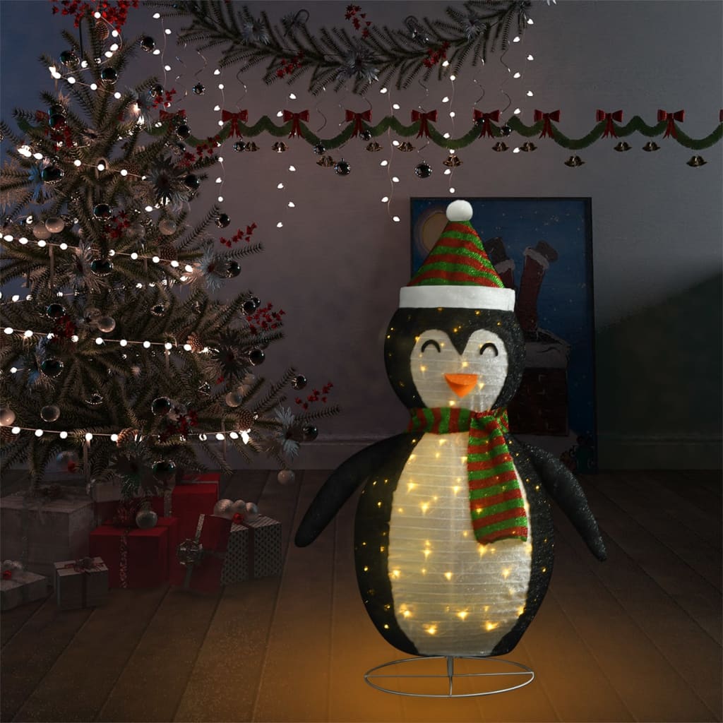 Vidaxl Christmas Penguin Decorative LED 120 cm Tessuto di lusso