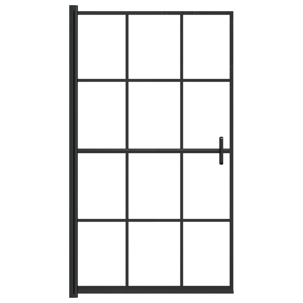 Parete doccia Vidaxx 80x140 cm esg nero