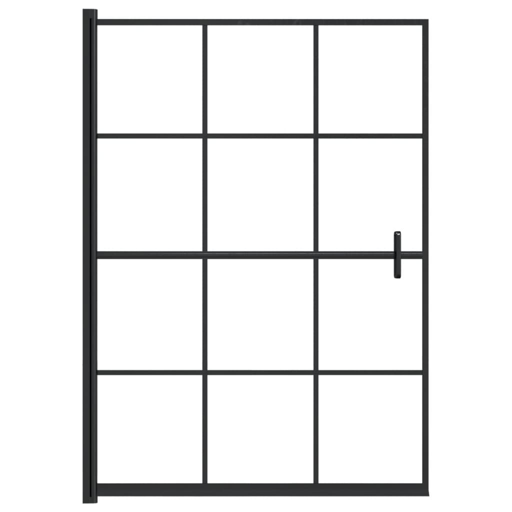 Vidaxl Doccia parete 100x140 cm ESG nero