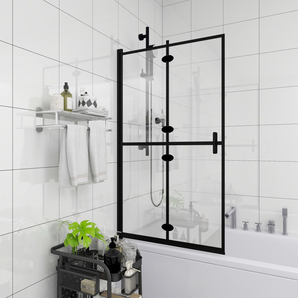 Vidaxl doccia involucro 100x140 cm ESG nero