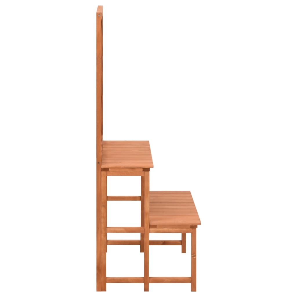 Rack per piante Vidaxl con legno solido 70x42x115 cm