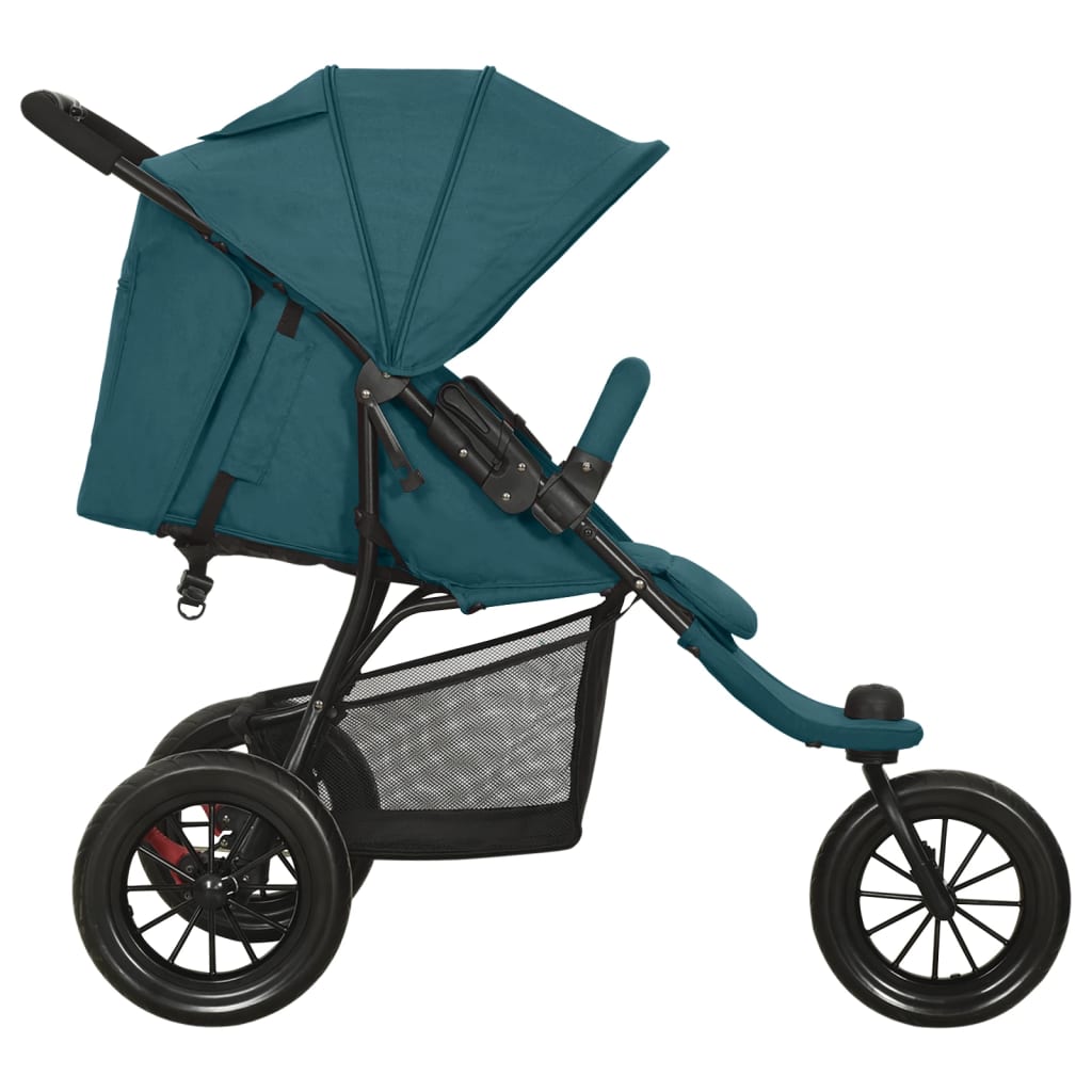 Vidaxl Pram Steel Green