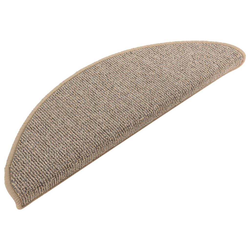 Vidaxl Stair tappetini 15 ST 65x21x4 cm grigio e marrone