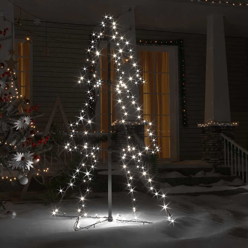Vidaxl Kegelkerstboom 160 LED all'interno e all'esterno di 78x120 cm