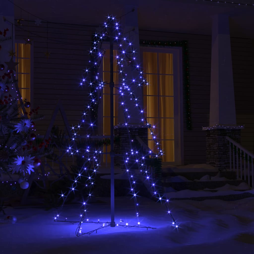 Vidaxl Kegelkerstboom 160 LED all'interno e all'esterno di 78x120 cm