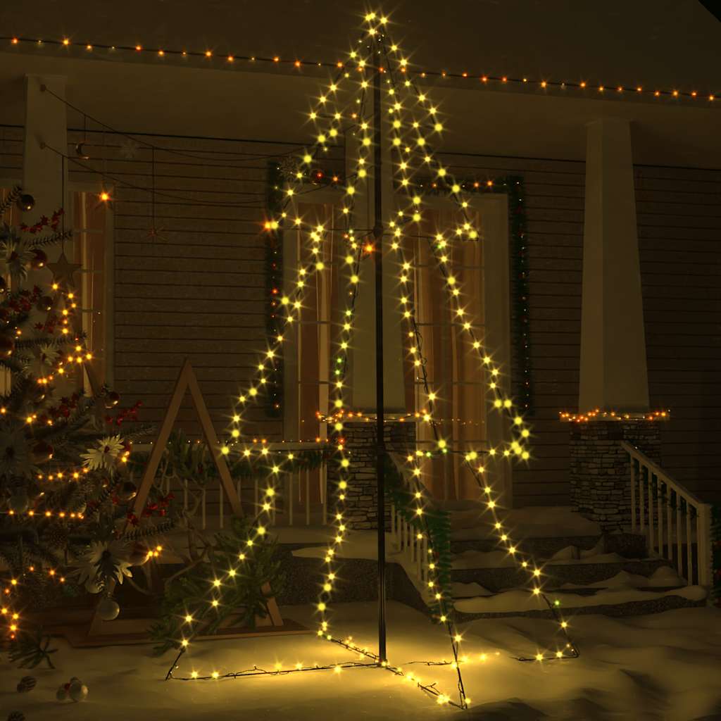 Vidaxl Kegelkerstboom 240 LED all'interno e all'esterno di 118x150 cm