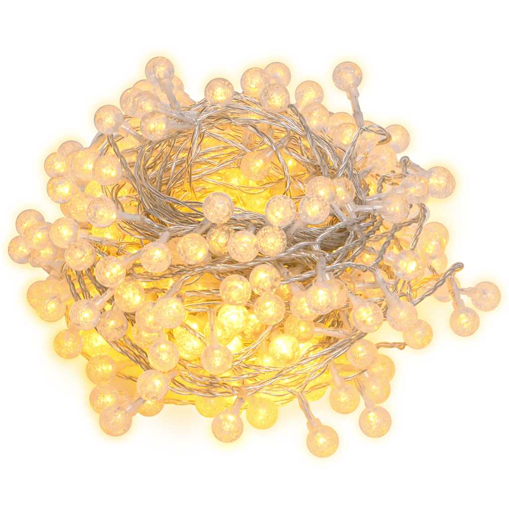 Vidaxl Light Cord con 200 LED 8 funzioni White caldo 20 m