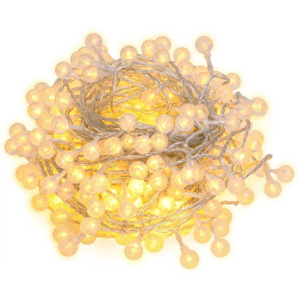 Vidaxl Light Cord con 400 LED 8 funzioni White calda 40 m