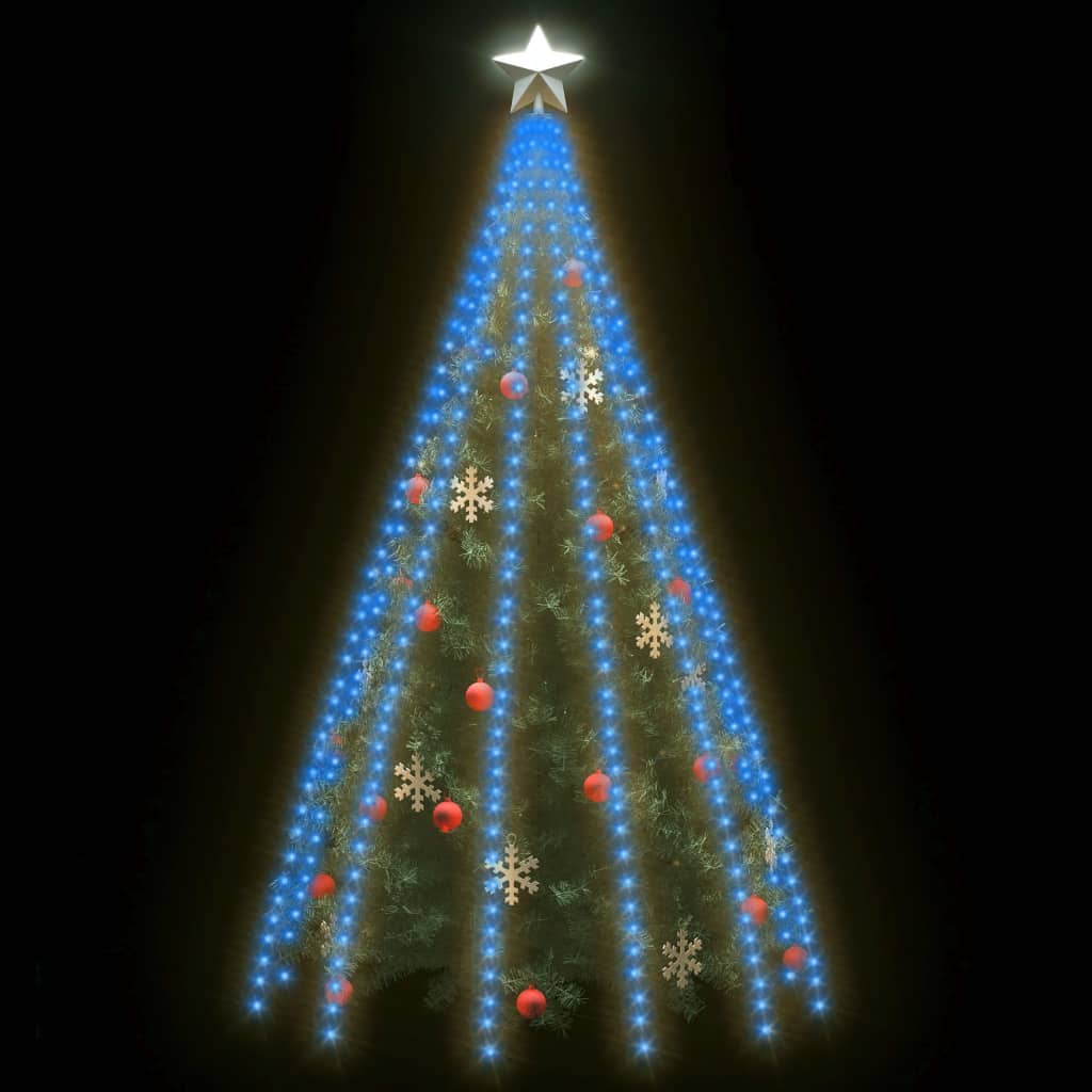 Vidaxl l'illuminazione dell'albero di Natale con 500 LED blu all'interno di 500 cm