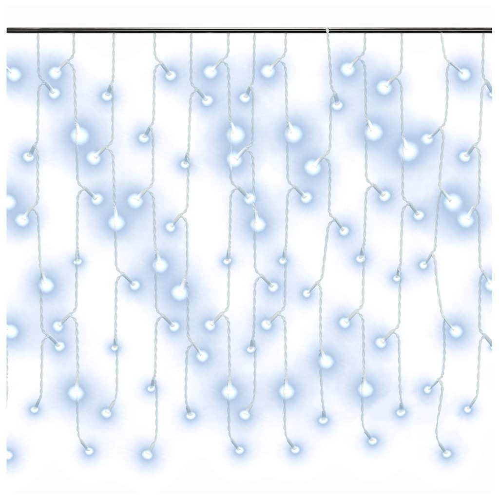 Vidaxl Light Curtain con 400 LED e 8 funzioni 10 m di bianco freddo