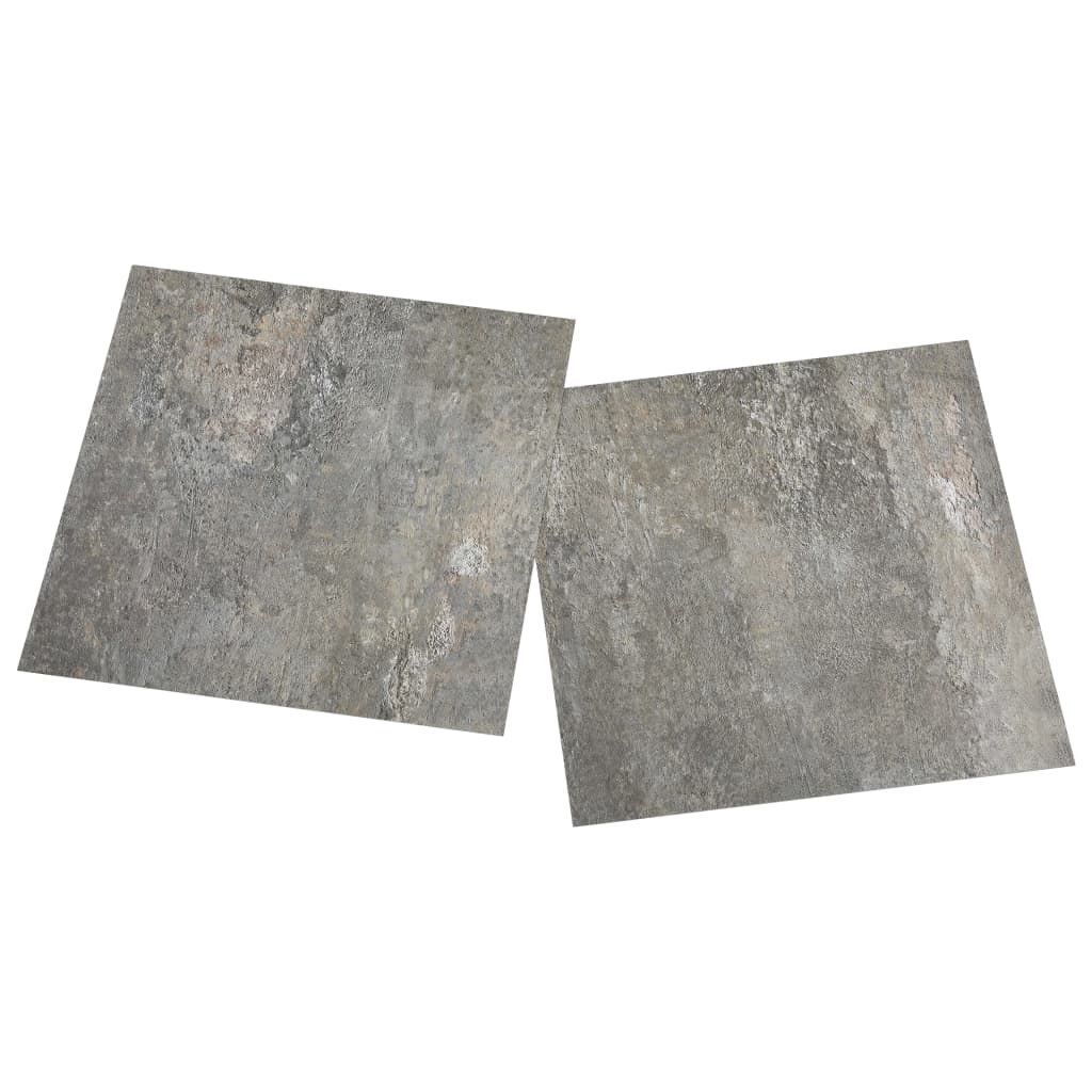 Tablas de piso Vidaxl 20 st autoadhesivo 1.86 m² PVC Gray