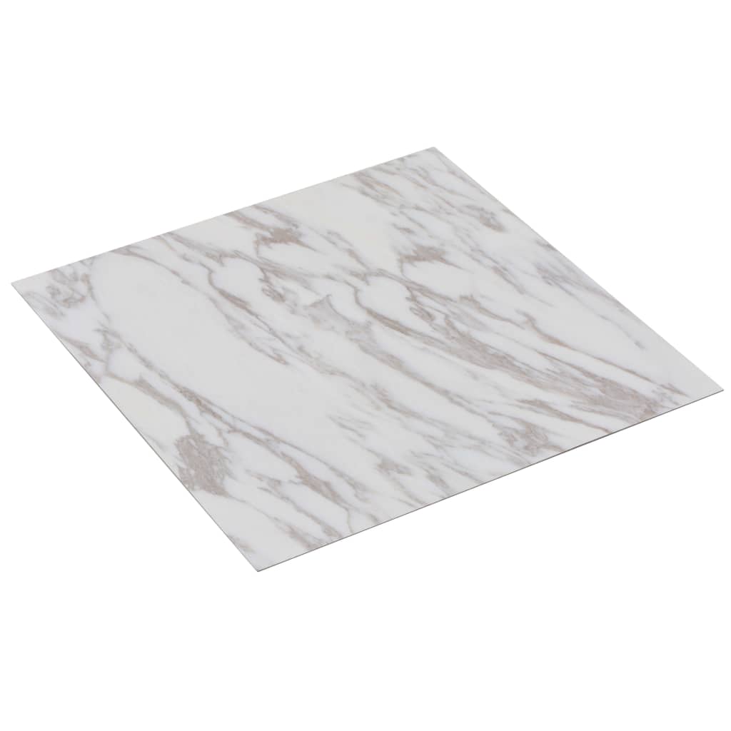 Vidaxl Floor Aboards 20 St Autoadesivo 1,86 m² Pvc White Marble Pattern