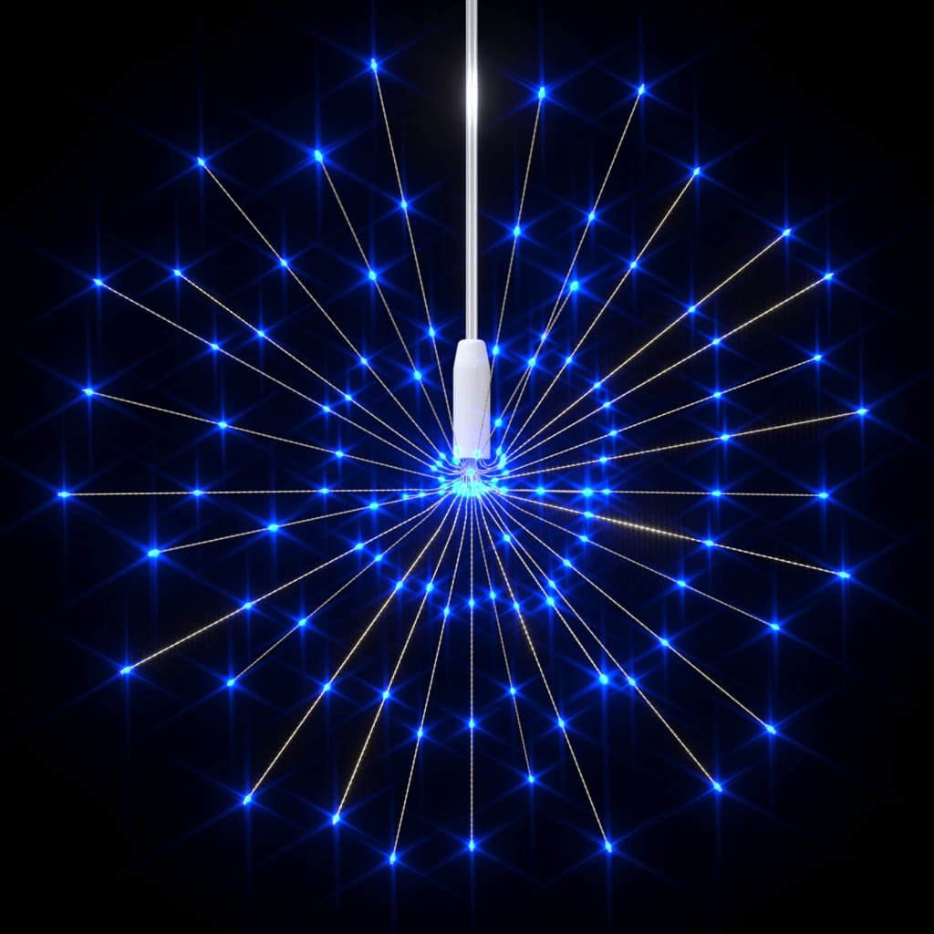 VidaXL Luces navideñas fuegos artificiales 140 LED blanco frío exterior 20 cm
