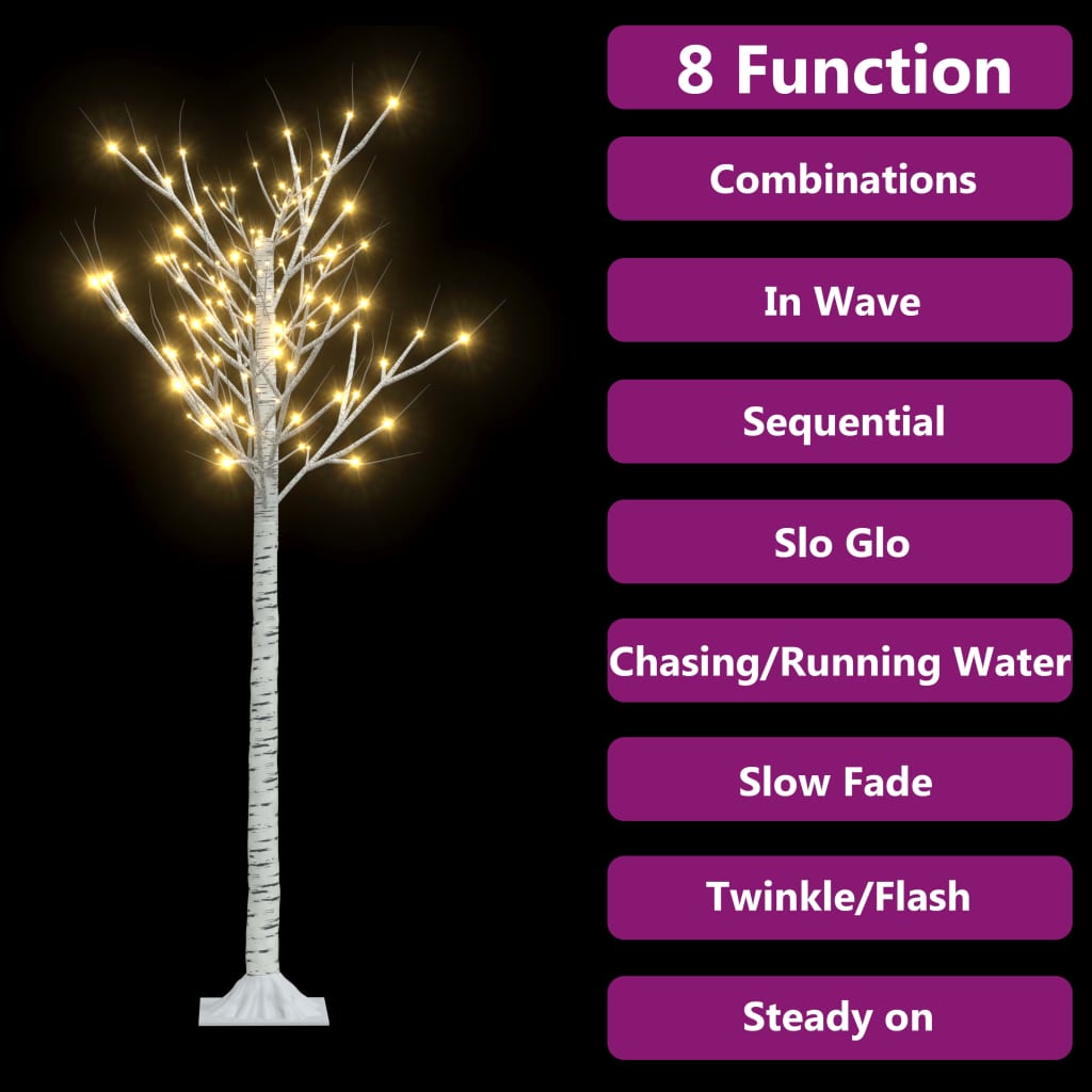 Vidaxl Christmas Tree Willow con 140 LED bianchi caldi all'interno e all'esterno di 1,5 m